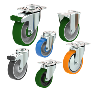 Polyurethane tread wheels & castors
