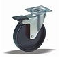 furniture Swivel castor with brake + solid polypropylene wheel Ø100 x W25mm for  80kg Prod ID: 35135
