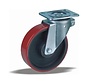 heavy duty Swivel castor + injection-moulded polyurethane tread Ø200 x W50mm for  1000kg Prod ID: 42453