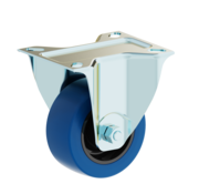 LIV SYSTEMS Fiksno kolo 100 mm, elastična guma, plošča 105x85 mm, 150 kg