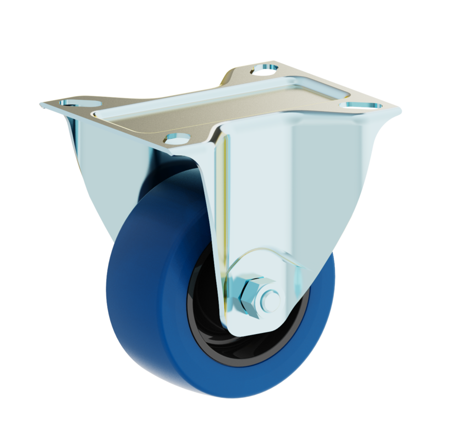 standardno fiksno kolo + elastična gumi obloga  Ø80 x W35mm Za  130kg Prod ID: 48173