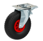 Lenkrolle 260 mm, Luftbereifung, Rollenlager, Platte 175x140 mm, 150 kg, Art. 2-449 ISO, Nr. 47319