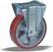 LIV SYSTEMS Kółko stałe 250 mm, bieżnik poliuretanowy, płyta 135x110 mm, 650 kg