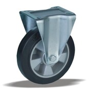 LIV SYSTEMS Kółko stałe 250 mm do dużych obciążeń, guma czarna, 550 kg