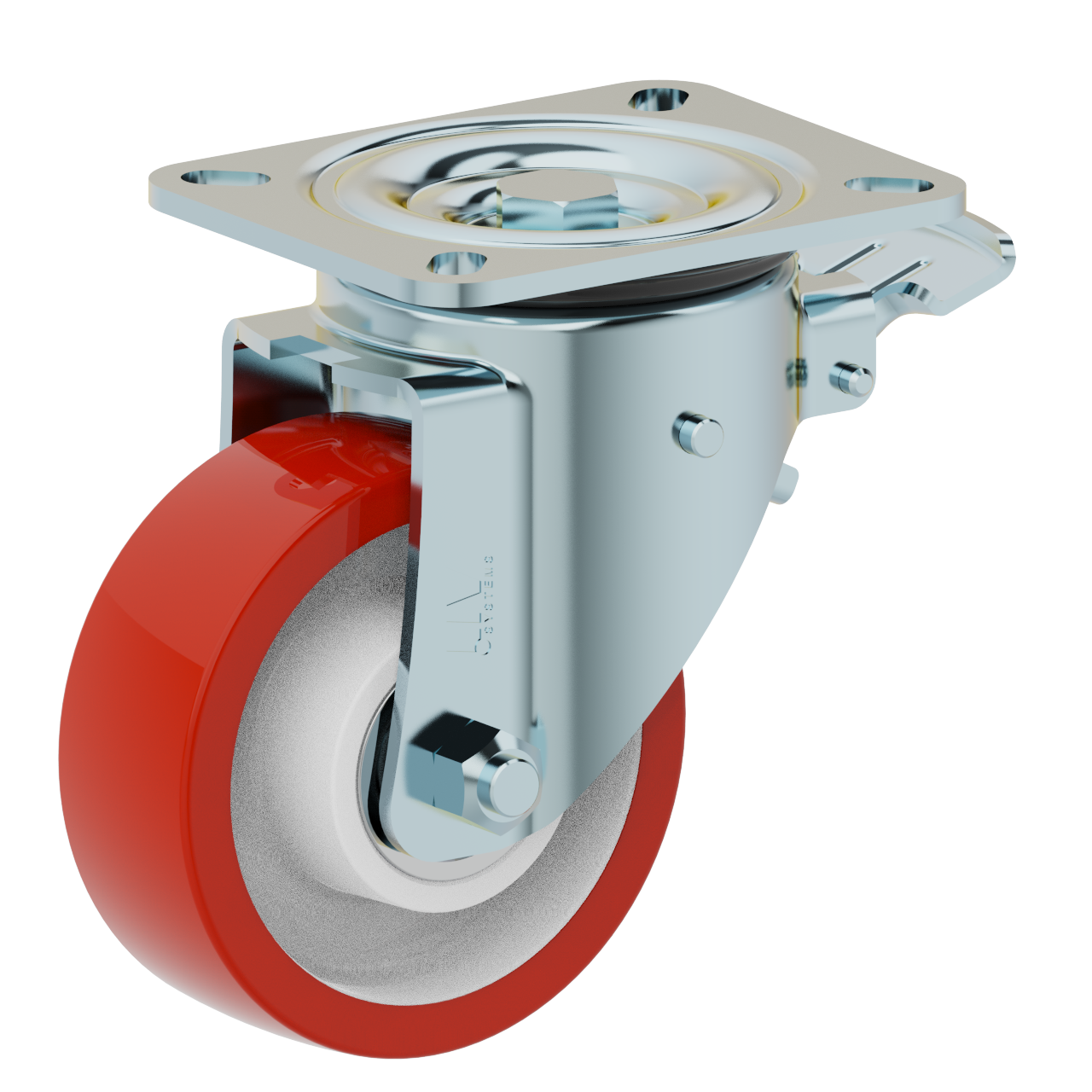 heavy duty Swivel castor with brake Ø125 , 500kg