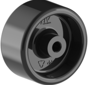 LIV SYSTEMS Roue 60 mm pour meubles, polypropylène, alésage 6 mm, 60 kg