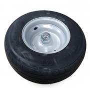 LIV SYSTEMS ruota + pneumatico in gomma nera Ø350 x W100mm per 300kg - Copy - Copy