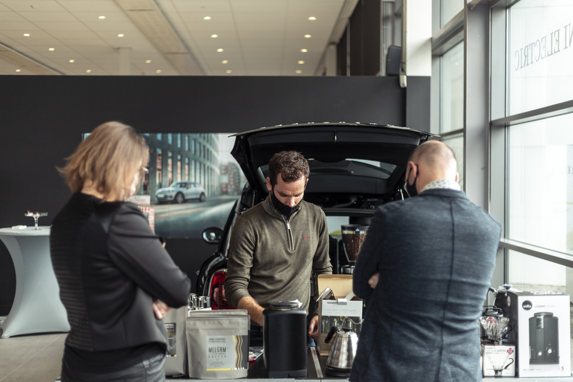 Mllgrm mobiele bar mini cooper la marzocco