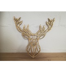 Rendierhoofd geometrisch