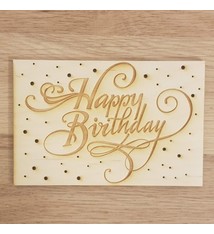 Kaart  Happy Birthday krul