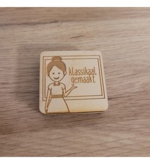 Stempel juf/meester klassikaal gemaakt