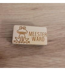 Stempel juf/meester kikker
