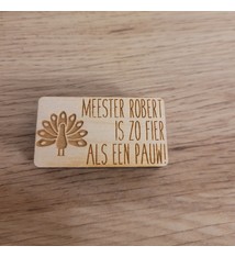 Stempel juf/meester pauw