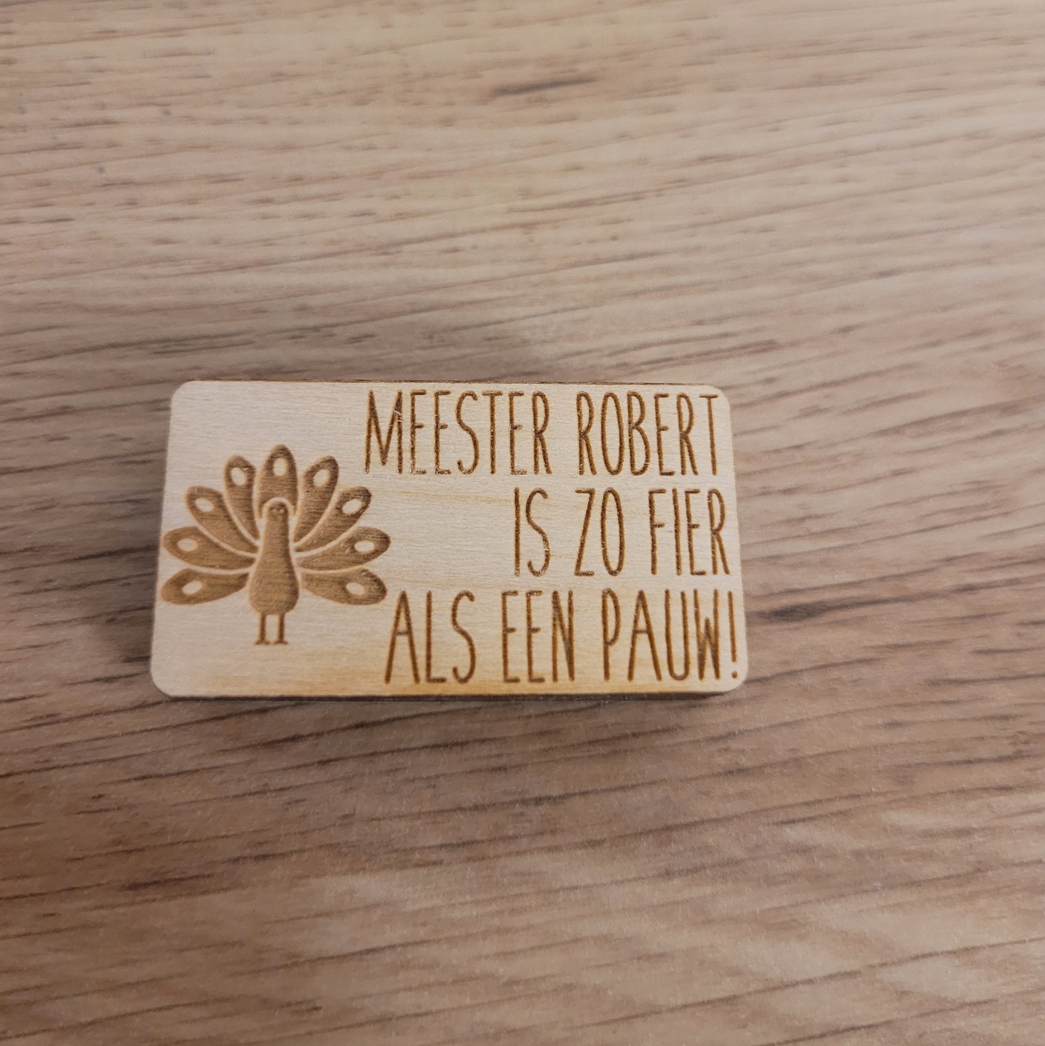 Stempel juf/meester pauw