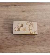Stempel juf/meester dino