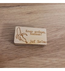 Stempel juf/meester banaan