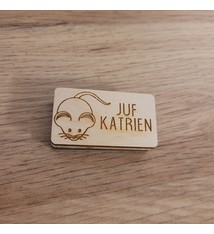 Stempel juf/meester muis