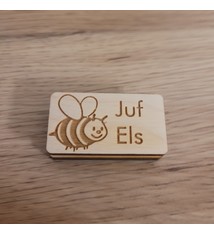 Stempel juf/meester bijtje