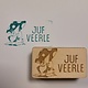 Stempel juf/meester kabouter paddestoel