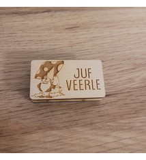 Stempel juf/meester kabouter paddestoel