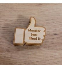 Stempel juf/meester like it duim