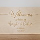 Welkomstbord huwelijk - hout