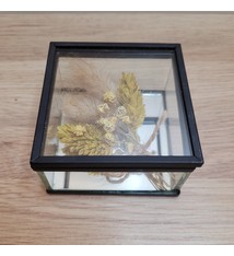 Gegraveerd glazen ringdoos