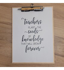 Klembord A4 met balpen gepersonaliseerd