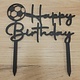 Caketopper Happy Birthday Voetbal