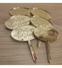 Cupcaketoppers Prettige Feestdagen