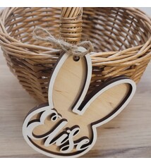 Paasmandje met naam hanger