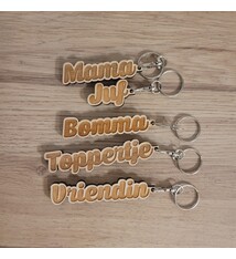 Sleutelhanger hout