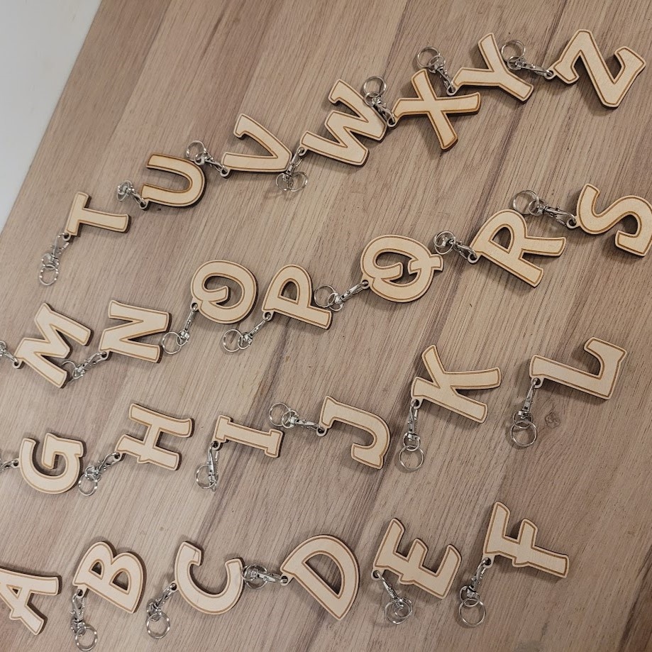 Sleutelhanger letter