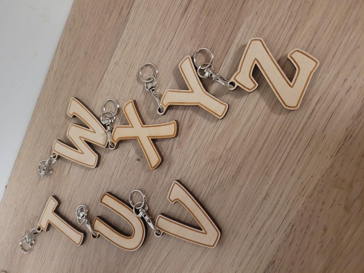 Sleutelhanger letter