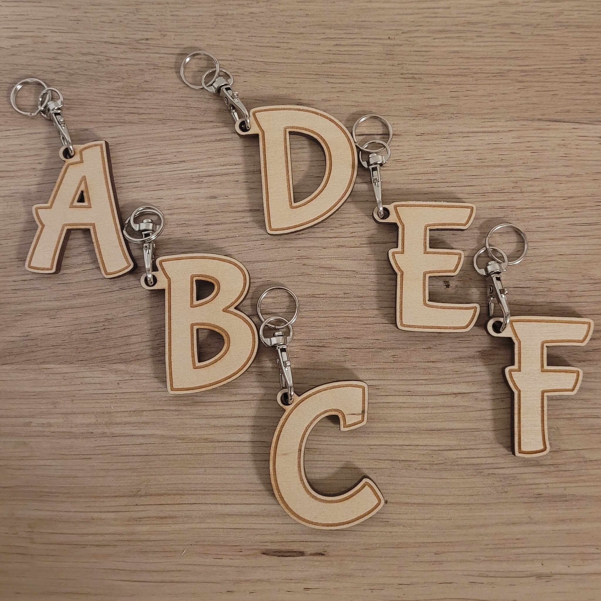 Sleutelhanger letter