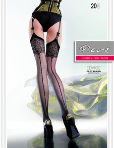 Fiore Stockings met fraaie barok print