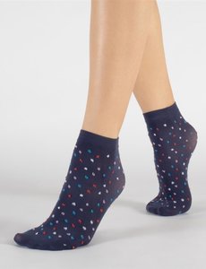 Cette 2 paar gekleurde  polka dots sokken