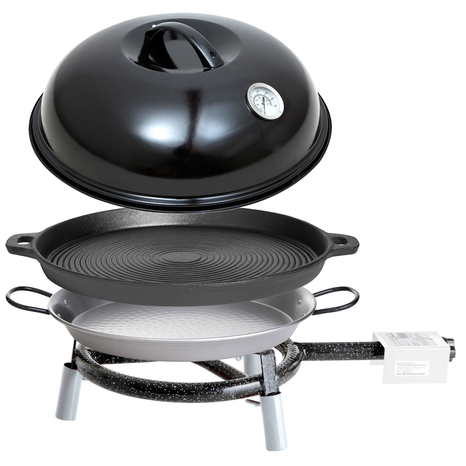 Paella World paella campingset - volledig uitgerust met deksel