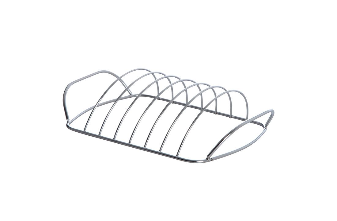 ALL'GRILL Roestvrijstalen spareribhouder, 30 x 18 x 8 cm