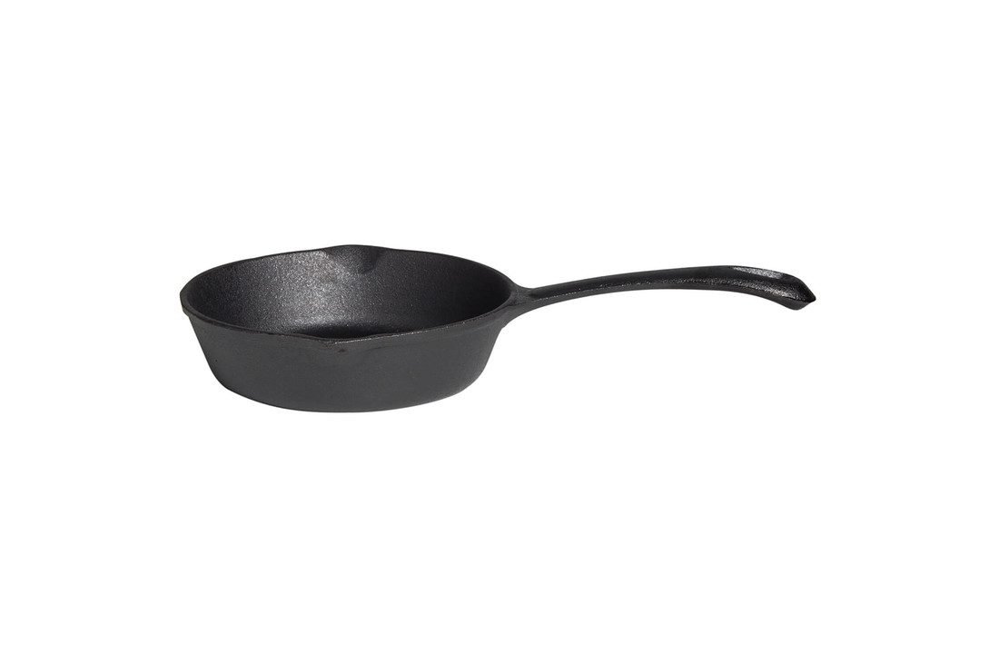 Gietijzeren mini-pan met handvat Ø 16 x 4 cm