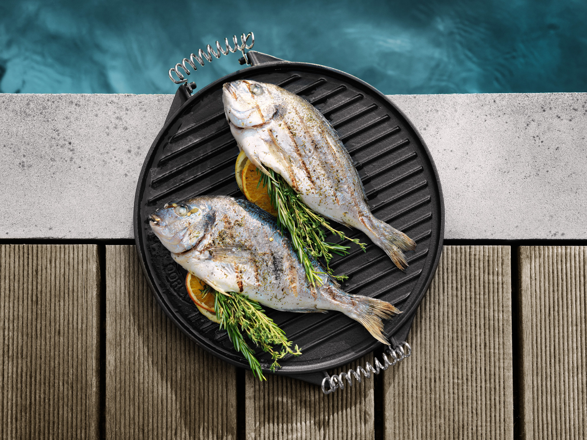 Outdoor Chef Gietijzeren Plancha voor 420 - Ø 33 cm