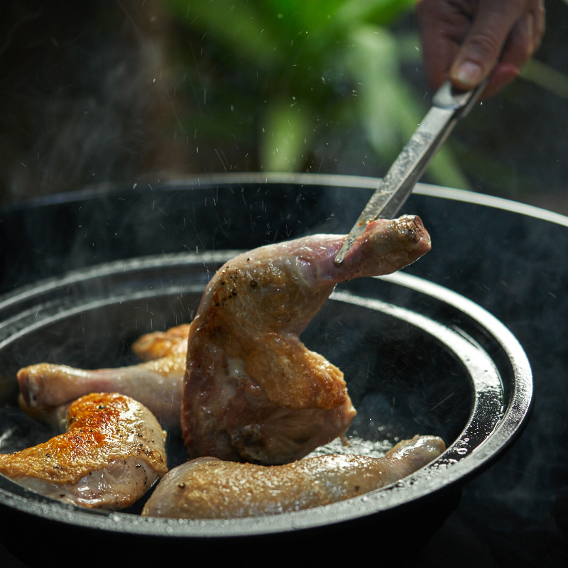 Outdoor Chef Barbecue Pan met Tajine