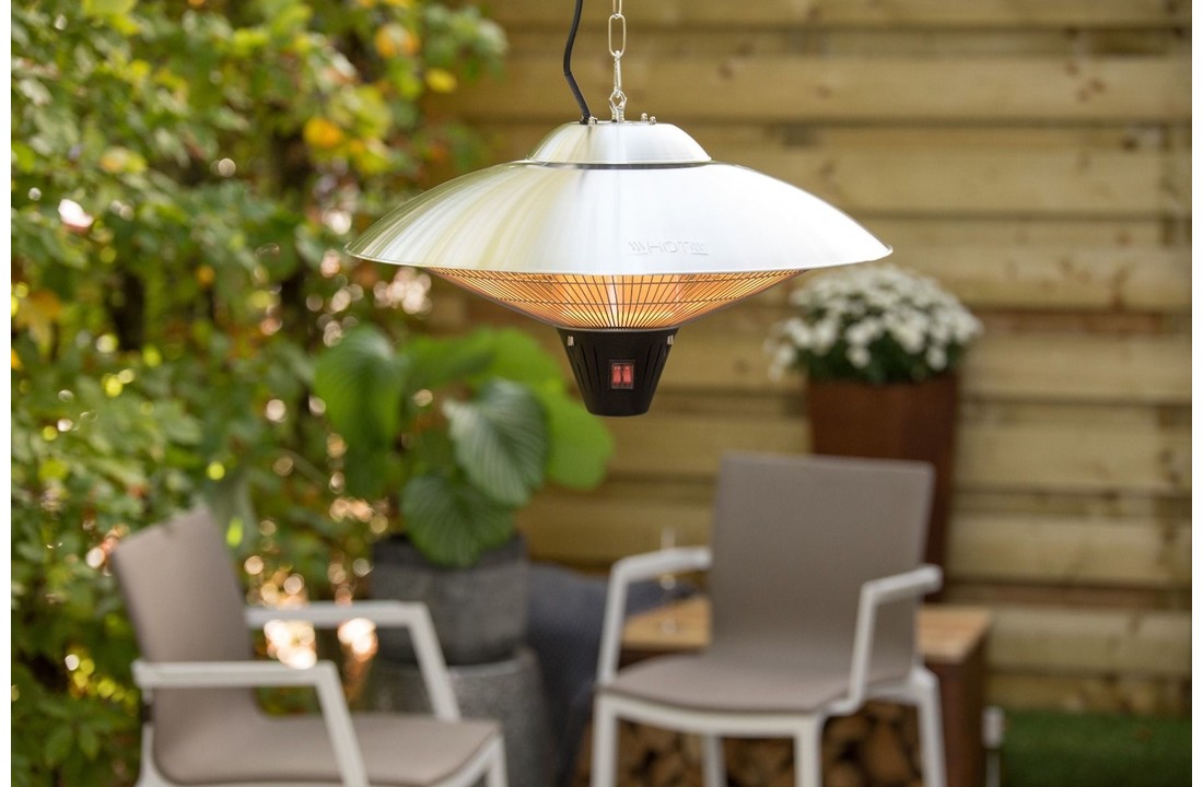 Sunred Heater Sirius Hanging Silver 2100 terrasverwarmer