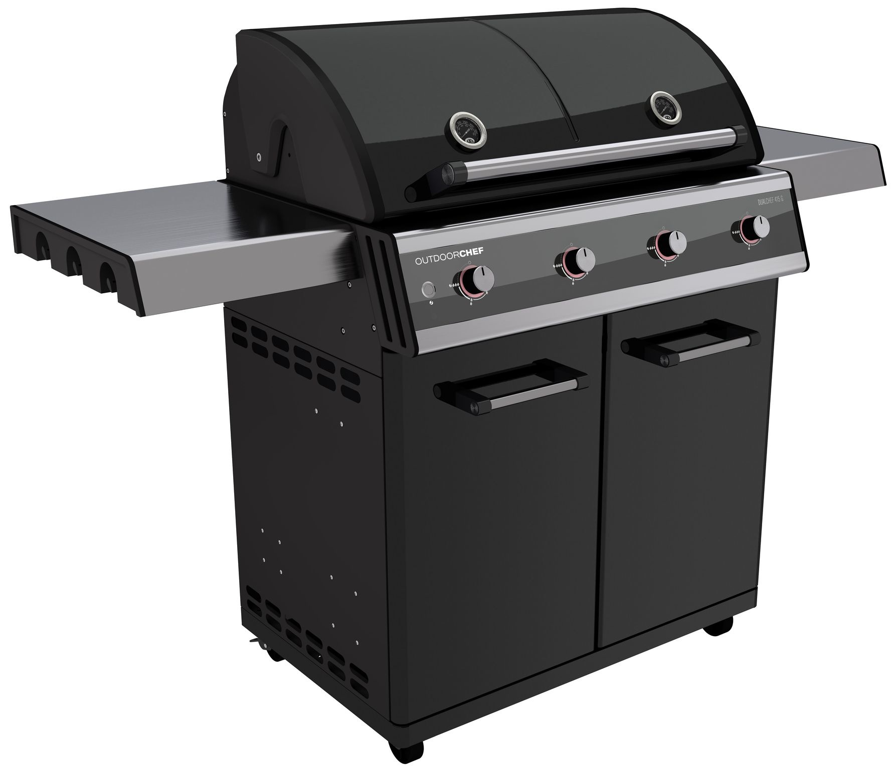 Outdoorchef Dualchef 415 G Zwart Gas barbecue