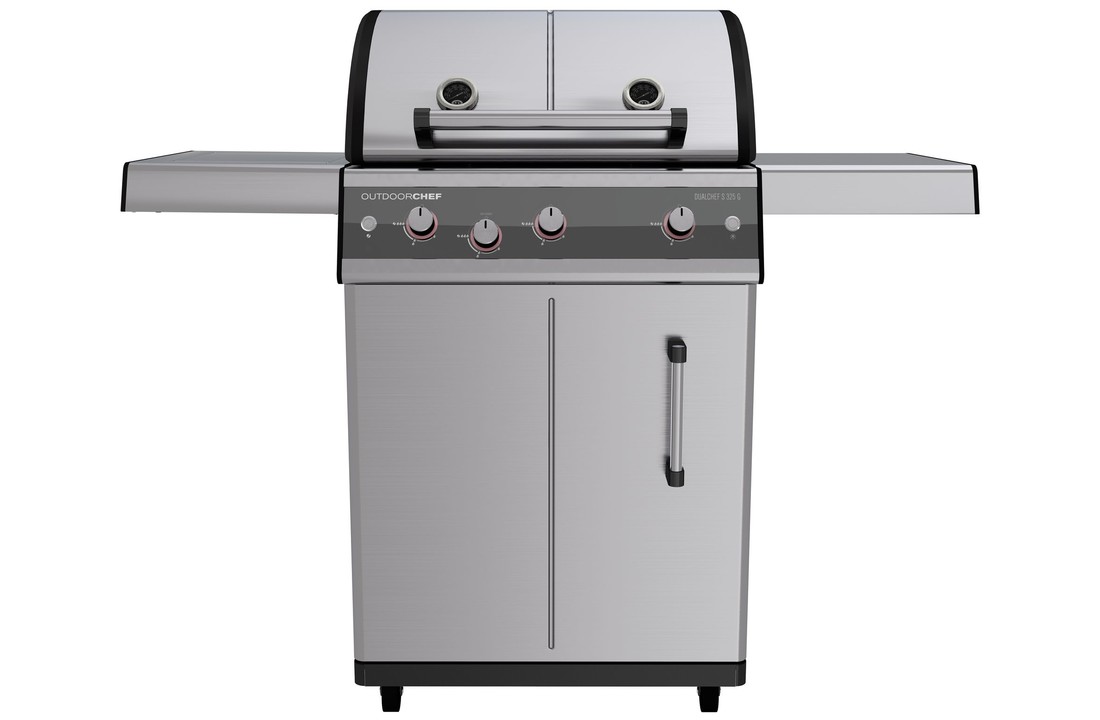 Outdoorchef Dualchef 325 G Zilver Gas barbecue