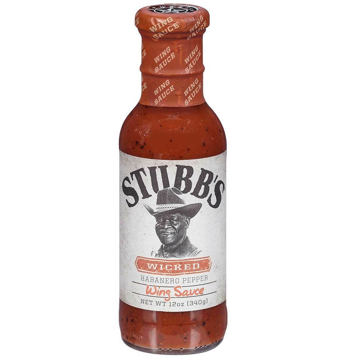 Stubb's Wicked Habanero Pepper Chicken Wing Sauce 330ml