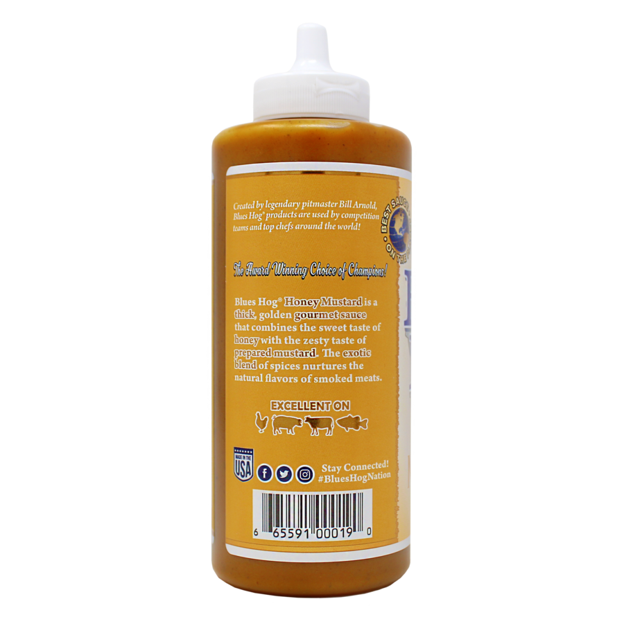 Blues Hog Honey Mustard Sauce Squeeze Bottle