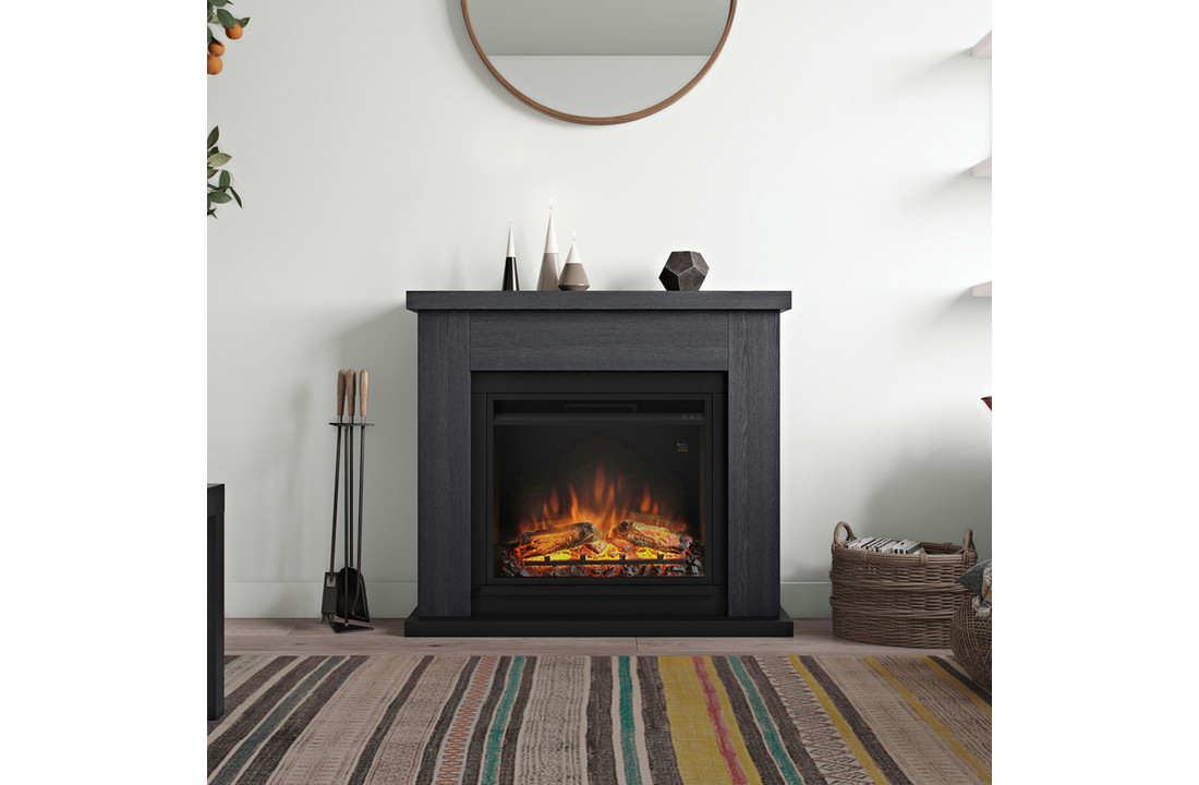 TAGU Frode Ash Grey met elektrische haard