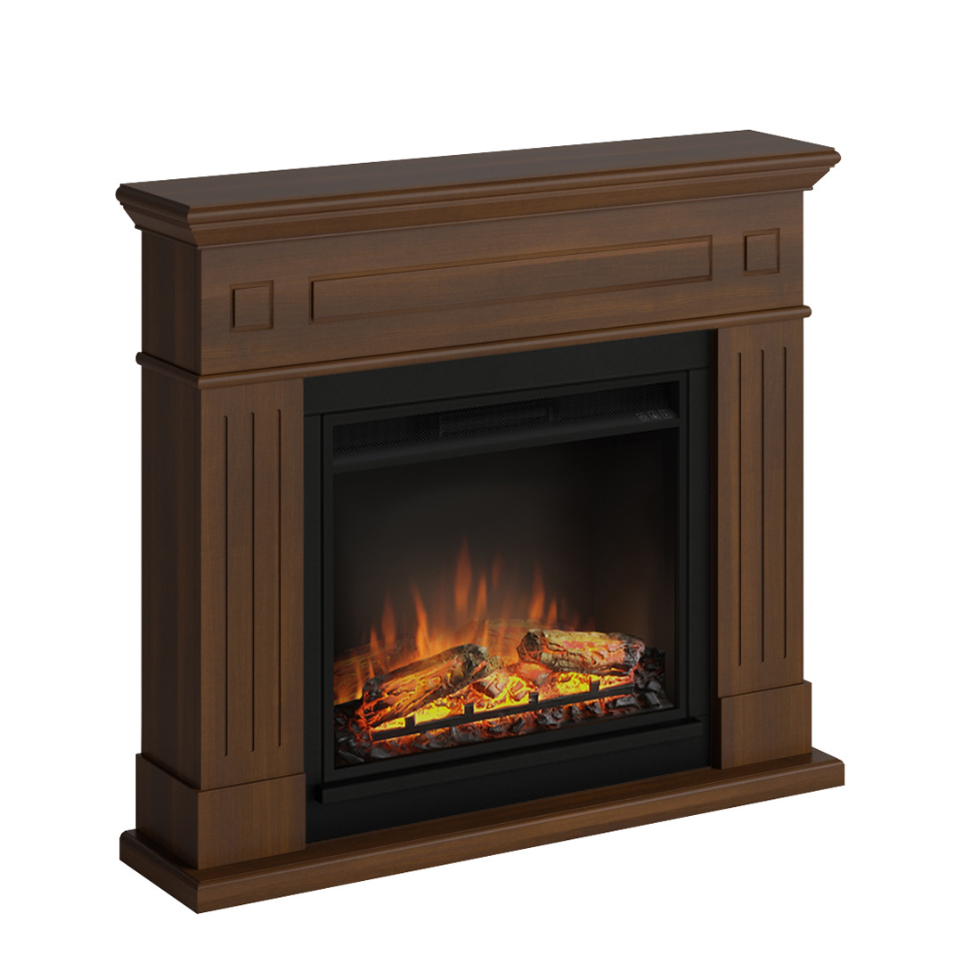 TAGU Larsen Premium Walnut met elektrische haard