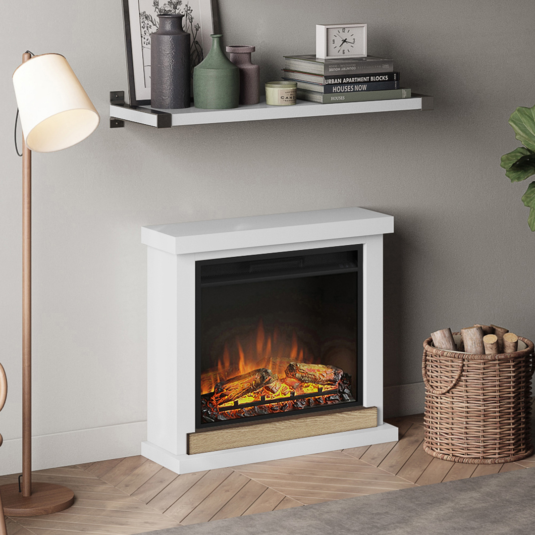 TAGU Hagen Pure White met elektrische haard